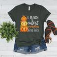 I Teach The Cutest Pumpkins In The Patch Fall Autumn Teacher Women's Heather T-Shirt Heather Forest I Teach The Cutest Pumpkins In The Patch Fall Autumn Teacher Women's Heather T-Shirt Heather Forest