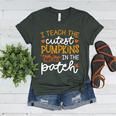 I Teach The Cutest Pumpkins In The Patch Shirt Teacher Women's Heather T-Shirt Heather Forest