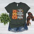 i Teach The Cutest Pumpkins In The Patch Teacher Halloween Women's Heather T-Shirt Heather Forest