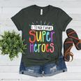 I Teach Future Superheroes Teacher Teaching Women's Heather T-Shirt Heather Forest I Teach Future Superheroes Teacher Teaching Women's Heather T-Shirt Heather Forest