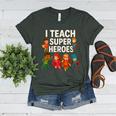 I Teach Super Heroes Teacher Women's Heather T-Shirt Heather Forest I Teach Super Heroes Teacher Women's Heather T-Shirt Heather Forest