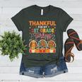 Teach Thanksgiving Teacher Thankful For My 1st Grade Turkeys Women's Heather T-Shirt Heather Forest Teach Thanksgiving Teacher Thankful For My 1st Grade Turkeys Women's Heather T-Shirt Heather Forest