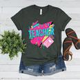 Teacher 90s Retro Colorful Teacher Of The 90s Back To School Women's Heather T-Shirt Heather Forest Teacher 90s Retro Colorful Teacher Of The 90s Back To School Women's Heather T-Shirt Heather Forest