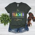 This Teacher Is Glowing Hello Summer End Of School Women's Heather T-Shirt Heather Forest This Teacher Is Glowing Hello Summer End Of School Women's Heather T-Shirt Heather Forest