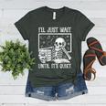 Teacher Halloween Shirt I'Ll Just Wait Until It's Quiet Women's Heather T-Shirt Heather Forest Teacher Halloween Shirt I'Ll Just Wait Until It's Quiet Women's Heather T-Shirt Heather Forest