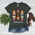 Teacher Life Teach Love Inspire Pencils Inspirational Women Women's Heather T-Shirt Heather Forest Teacher Life Teach Love Inspire Pencils Inspirational Women Women's Heather T-Shirt Heather Forest