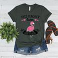 This Teacher Loves Her Flock Cute Flamingo Teacher Women's Heather T-Shirt Heather Forest This Teacher Loves Her Flock Cute Flamingo Teacher Women's Heather T-Shirt Heather Forest
