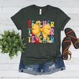 Teacher Pencil Coquette Bow Back To School Teacher Women's Heather T-Shirt Heather Forest Teacher Pencil Coquette Bow Back To School Teacher Women's Heather T-Shirt Heather Forest
