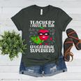 Teacher I Prefer The Term Educational Superhero Women's Heather T-Shirt Heather Forest