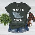 Teacher Shark Shirt Christmas Idea For Him Her Women's Heather T-Shirt Heather Forest
