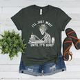 Teacher Skeleton Messy Bun I'Ll Just Wait Until Its Quiet Women's Heather T-Shirt Heather Forest Teacher Skeleton Messy Bun I'Ll Just Wait Until Its Quiet Women's Heather T-Shirt Heather Forest