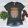 Teacher Teachers Love Brains Halloween Men Women Women's Heather T-Shirt Heather Forest