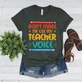 Teacher Voice Teacherlife Primary School Teacher Women's Heather T-Shirt Heather Forest