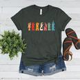 Teacher Word In Sign Language Awareness ASL Back To School Women's Heather T-Shirt Heather Forest Teacher Word In Sign Language Awareness ASL Back To School Women's Heather T-Shirt Heather Forest