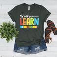 Teacher Y'All Gonna Learn Today First Day Of School Women's Heather T-Shirt Heather Forest Teacher Y'All Gonna Learn Today First Day Of School Women's Heather T-Shirt Heather Forest