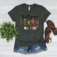 Teacher Y'All Gonna Learn Today First Day Of School Teacher Women's Heather T-Shirt Heather Forest