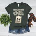 Teachers 67 Meme Women's Heather T-Shirt Heather Forest Teachers 67 Meme Women's Heather T-Shirt Heather Forest