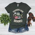 Teachers Love Brains Shirt Men Women Teacher Halloween Women's Heather T-Shirt Heather Forest Teachers Love Brains Shirt Men Women Teacher Halloween Women's Heather T-Shirt Heather Forest