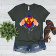 Teachers Are Superheroes 4th Grade Super Teacher Staff Men Women Women's Heather T-Shirt Heather Forest