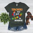 Teachers Are Superheroes Graduation School Teachers Women's Heather T-Shirt Heather Forest