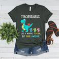 Teachersaurus Like A Normal Teacher But More Awesome Women's Heather T-Shirt Heather Forest