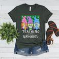 Teaching My Little Gnomies With Gnome For Teacher Women Women's Heather T-Shirt Heather Forest Teaching My Little Gnomies With Gnome For Teacher Women Women's Heather T-Shirt Heather Forest