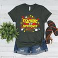 Teaching Is My Superpower Retro Comic Teacher Women's Heather T-Shirt Heather Forest Teaching Is My Superpower Retro Comic Teacher Women's Heather T-Shirt Heather Forest