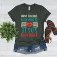 Teaching In My Veins Jesus In My Heart God Christian Teacher Women's Heather T-Shirt Heather Forest Teaching In My Veins Jesus In My Heart God Christian Teacher Women's Heather T-Shirt Heather Forest