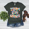 Team 5th Grade Building Blocks Bricks Theme Teacher Team For Men Women Kids Women's Heather T-Shirt Heather Forest Team 5th Grade Building Blocks Bricks Theme Teacher Team For Men Women Kids Women's Heather T-Shirt Heather Forest