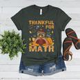Thankful Math Turkey Teacher Happy Thanksgiving Women's Heather T-Shirt Heather Forest Thankful Math Turkey Teacher Happy Thanksgiving Women's Heather T-Shirt Heather Forest