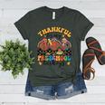 Thankful For My Preschool Turkeys Thanksgiving Teacher Fall Women's Heather T-Shirt Heather Forest