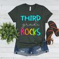 Third Grade Rocks Shirt Team 3rd Grade Teacher Women's Heather T-Shirt Heather Forest Third Grade Rocks Shirt Team 3rd Grade Teacher Women's Heather T-Shirt Heather Forest