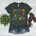 Tiny Human Security Preschool Childcare Teacher Babysitters Women's Heather T-Shirt Heather Forest Tiny Human Security Preschool Childcare Teacher Babysitters Women's Heather T-Shirt Heather Forest