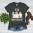 TK Boo Crew Retro Groovy Halloween Floral Ghost TK Teacher Women's Heather T-Shirt Heather Forest TK Boo Crew Retro Groovy Halloween Floral Ghost TK Teacher Women's Heather T-Shirt Heather Forest