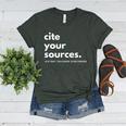 History Teacher Cite Your Sources Women's Heather T-Shirt Heather Forest