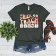 Trick Or Teach With Symbols Special Education Teacher Spooky Women's Heather T-Shirt Heather Forest Trick Or Teach With Symbols Special Education Teacher Spooky Women's Heather T-Shirt Heather Forest