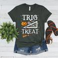 Trig Or Treat Shirt Halloween Math Teacher School College Men Women Kids Women's Heather T-Shirt Heather Forest