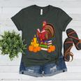 Turkey Reading Books Fall Thanksgiving Teacher Book Women's Heather T-Shirt Heather Forest Turkey Reading Books Fall Thanksgiving Teacher Book Women's Heather T-Shirt Heather Forest