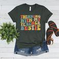 Twin Day Friends Teacher Twinning With My Bestie Matching Women's Heather T-Shirt Heather Forest Twin Day Friends Teacher Twinning With My Bestie Matching Women's Heather T-Shirt Heather Forest