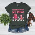 Twinning With My Para Teacher Matching Paraprofessional 70s For Men Women Women's Heather T-Shirt Heather Forest