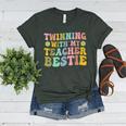 Twinning With My Teacher Bestie Twin Day Matching Teachers For Men Women Girls Kids Women's Heather T-Shirt Heather Forest Twinning With My Teacher Bestie Twin Day Matching Teachers For Men Women Girls Kids Women's Heather T-Shirt Heather Forest