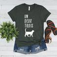 Un Deux Trois Cat Shirt French Teacher Women's Heather T-Shirt Heather Forest Un Deux Trois Cat Shirt French Teacher Women's Heather T-Shirt Heather Forest