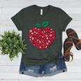 Valentines Day Teacher Hearts Apple Love Teach Women Men Women's Heather T-Shirt Heather Forest Valentines Day Teacher Hearts Apple Love Teach Women Men Women's Heather T-Shirt Heather Forest