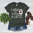 Valentines Day Teacher Tee I Love My Students A Latte Women's Heather T-Shirt Heather Forest