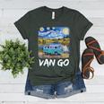 Van Go Retro Vanlife Art Teacher Women's Heather T-Shirt Heather Forest