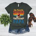 Vintage Retro My Favorite Teacher Calls Me Papa Father's Day Women's Heather T-Shirt Heather Forest Vintage Retro My Favorite Teacher Calls Me Papa Father's Day Women's Heather T-Shirt Heather Forest