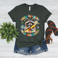 Weird Teachers Build Character Raccoon Colourful Floral Women's Heather T-Shirt Heather Forest Weird Teachers Build Character Raccoon Colourful Floral Women's Heather T-Shirt Heather Forest