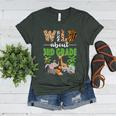 Wild About 3rd Grade Teacher Student Third Grade Zoo Safari Women's Heather T-Shirt Heather Forest