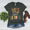 Wild About Learning Teacher Back To School Teaching Women's Heather T-Shirt Heather Forest