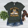 Wild About Reading Tiger For Teachers & Students Women's Heather T-Shirt Heather Forest Wild About Reading Tiger For Teachers & Students Women's Heather T-Shirt Heather Forest